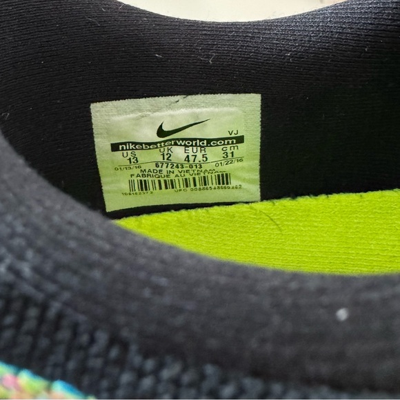 Nike Roshe Flyknit Multicolor sz 13 - Picture 4 of 4